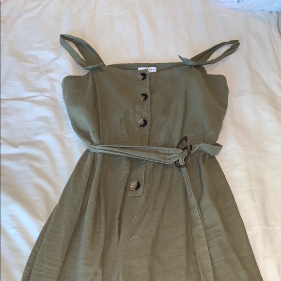 Topshop Pants - Top Shop Olive Jumpsuit